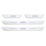 Car LED Door Sill LED Light Pedal Wireless USB Charging Magnetic 2PCS
