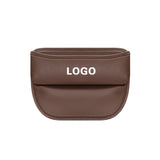 Leather Car Seat Storage Box Car Seat Gap Charging Hole Organizer