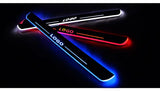 Car LED Door Sill LED Light Pedal Wireless USB Charging Magnetic 2PCS
