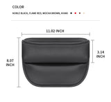 Leather Car Seat Storage Box Car Seat Gap Charging Hole Organizer
