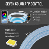 Led Car Hood Strip Lights App+Remote Control