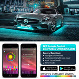 Car LED Underbody Lights Strip 7 Color LED Bottom Lamp Strip