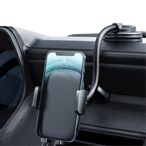 Uchwyt samochodowy na telefon ze stabilizatorem przeciwwstrząsowym o silnym przyssaniu