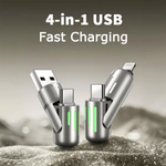 4-in-1 USB Charging Cable 240W fast charging