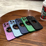 Starry hollow phone case magnetic charging hard case for iPhone