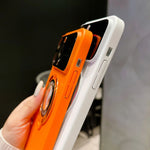 Etui MagSafe na iPhone'a ze zintegrowaną podstawką i dużym okienkiem